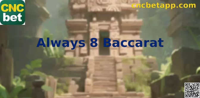 Mesa Always 8 Baccarat com dealer ao vivo